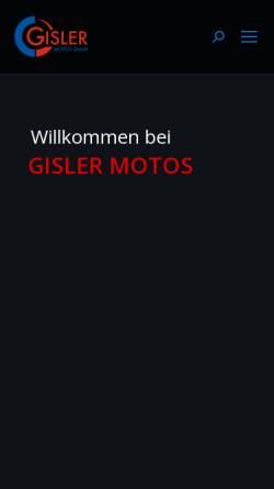 Vorschau der mobilen Webseite www.gisler-motos.ch, Gisler Motos