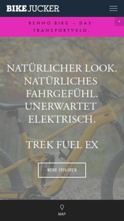 Vorschau der mobilen Webseite www.juckerbike.ch, Jucker Bike