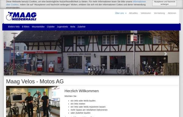 Vorschau von www.velos-motos.ch, Maag Velos Motos