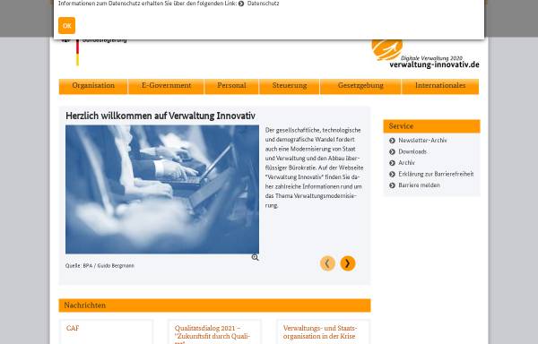 Vorschau von www.verwaltung-innovativ.de, Verwaltung innovativ
