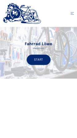 Vorschau der mobilen Webseite www.fahrrad-loewe.de, Fahrrad Loewe Fachgeschäft