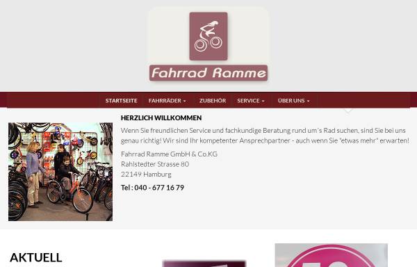 Vorschau von www.fahrradramme.de, Fahrrad Ramme