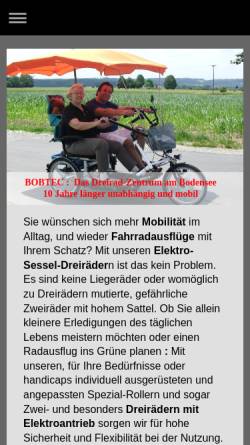 Vorschau der mobilen Webseite bobtec.de, Bobtec, Wolfgang Jürgensmeyer