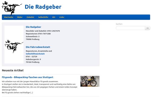 Vorschau von www.radgeber-freiburg.de, Die Radgeber, Dolle, Brühl u.a. GdbR