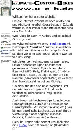Vorschau der mobilen Webseite www.u-c-b.de, Ultimate-Custom-Bikes