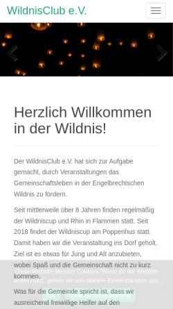 Vorschau der mobilen Webseite wildnisclub.de, Wildnis-Cup