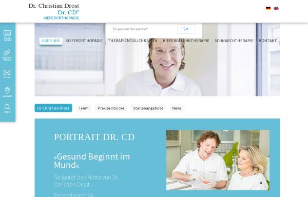 Vorschau von www.zahnspange-zug.ch, Dr. Christian Drost