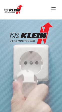 Vorschau der mobilen Webseite www.klein-elektrotechnik.com, W. Klein Elektrotechnik GmbH