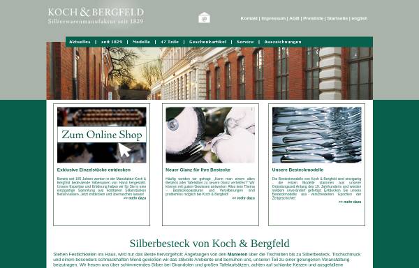 Vorschau von www.koch-bergfeld.de, Koch und Bergfeld Besteckmanufaktur GmbH