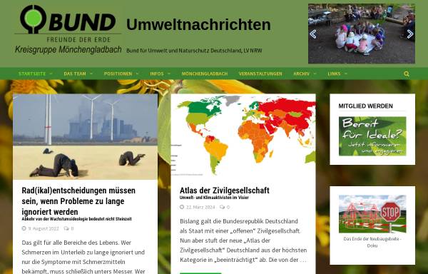 Vorschau von www.bund-mg.de, Bund für Umwelt und Naturschutz Deutschland (BUND), Kreisgruppe Mönchengladbach