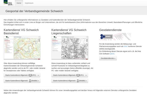 Vorschau von www.gis-schweich.de, Geoinformationssystem