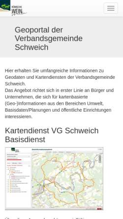 Vorschau der mobilen Webseite www.gis-schweich.de, Geoinformationssystem