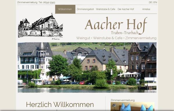 Vorschau von www.aacherhof.de, Weingut Aacher Hof