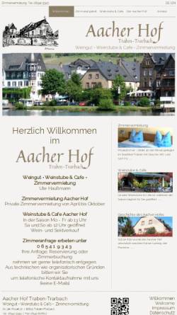 Vorschau der mobilen Webseite www.aacherhof.de, Weingut Aacher Hof