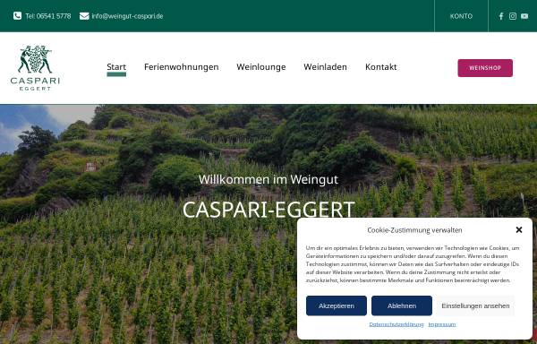 Vorschau von www.weingut-caspari.de, Weingut Caspari
