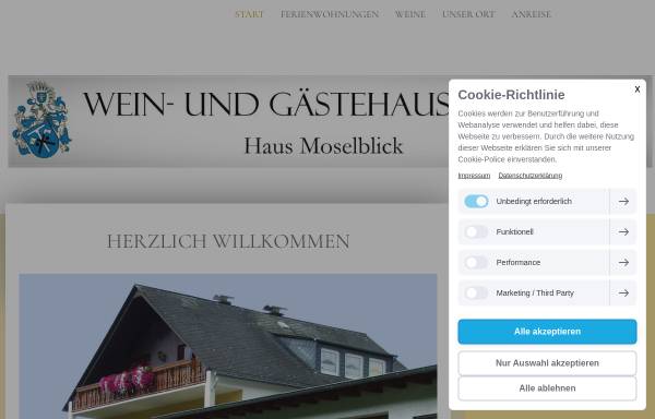 Vorschau von www.haus-moselblick.de, Weingut Gerd E. Schmidt