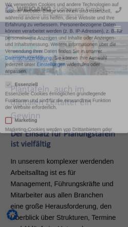 Vorschau der mobilen Webseite www.weigang-sb.de, Himac Betriebsorganisation GmbH