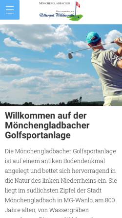Vorschau der mobilen Webseite www.mg-golfsport.de, Mönchengladbacher Golfsportanlage GmbH