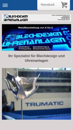 Vorschau der mobilen Webseite www.zundm.de, Z+M Vertriebs GmbH
