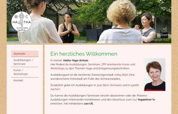 Vorschau von www.hatha-yoga-entspannung.de, Yoga Lehrer Ausbildungen