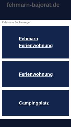 Vorschau der mobilen Webseite www.fehmarn-bajorat.de, Bajorat Ferienwohnungen