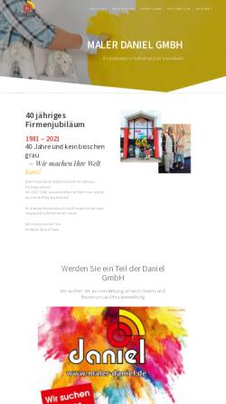 Vorschau der mobilen Webseite www.maler-daniel.de, Maler Daniel GmbH