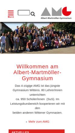 Vorschau der mobilen Webseite www.amg-witten.de, Albert Martmöller Gymnasium