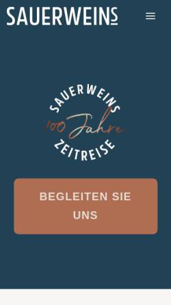 Vorschau der mobilen Webseite www.erwin-sauerwein.de, Weingut Sonenbuerg