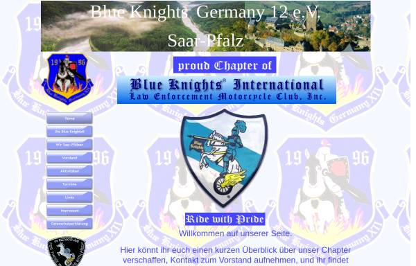 Vorschau von www.blueknightsgermany12.de, Blue Knights Chapter XII Saarpfalz