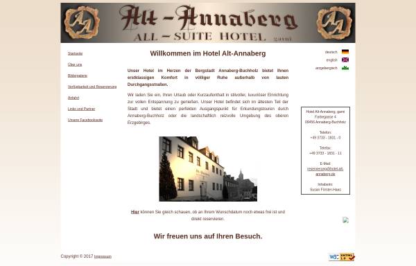 Vorschau von www.hotel-alt-annaberg.de, Hotel Alt-Annaberg