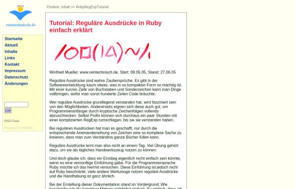 reintechnisch.de - RubyRegExpTutorial