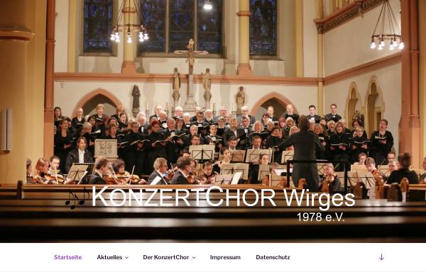 Vorschau von www.konzertchor-wirges.de, Konzertchor Wirges 1978 e.V.