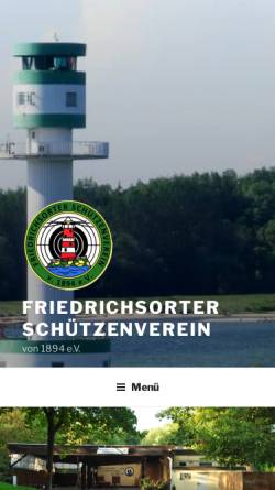 Vorschau der mobilen Webseite www.friedrichsorter-schuetzenverein.de, Friedrichsorter Schützenverein von 1894 e.V.