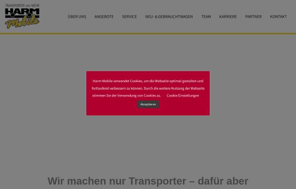 Vorschau von harmmobile.de, Harm Mobile GmbH