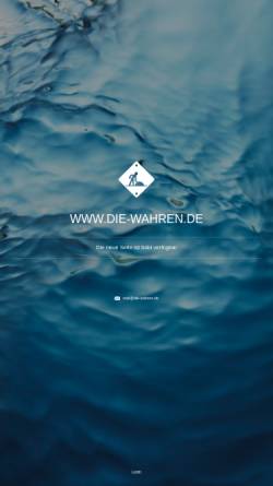 Vorschau der mobilen Webseite die-wahren.de, Bürgerverein 
