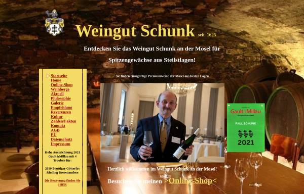 Vorschau von www.weingut-paul-schunk.de, Mosel-Weingut Paul Schunk
