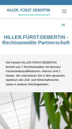 Vorschau der mobilen Webseite www.gregor-recht.de, Notariats- und Rechtsanwaltskanzlei Gregor und Steinig