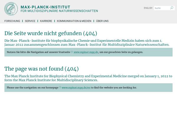 Vorschau von www.em.mpg.de, Max-Planck-Institut für experimentelle Medizin München