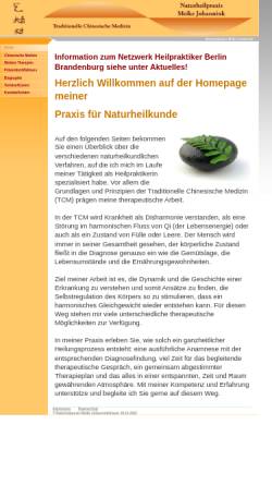 Vorschau der mobilen Webseite www.naturheilpraxis-johannink.de, Dipl. Biol. Meike Johannink