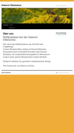Vorschau der mobilen Webseite www.imkereiobstwiese.de, Imkerei Obstwiese