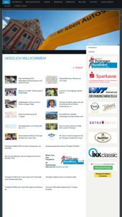 Vorschau der mobilen Webseite www.thueringenrundfahrt-frauen.de, Internationale Thüringen-Rundfahrt der Frauen (D)