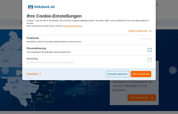 Vorschau von www.vbasw.de, Volksbank Ahlen-Sassenberg-Warendorf eG