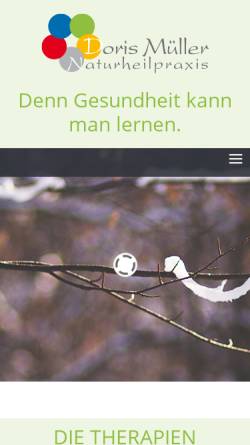 Vorschau der mobilen Webseite naturheilpraxis-dm.de, Doris Müller