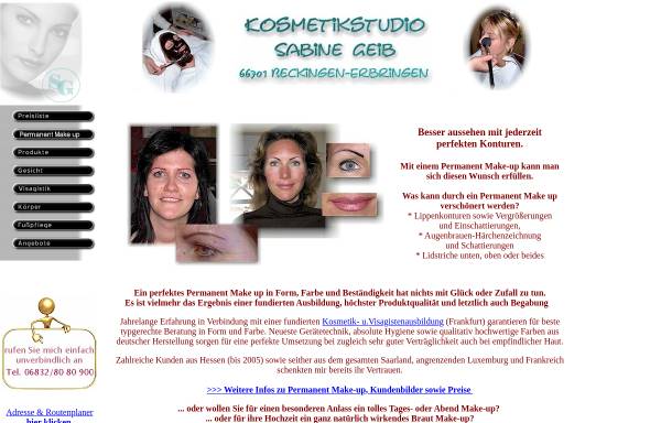 Vorschau von www.kosmetik-beckingen.de, Kosmetikstudio Sabine Geib Erbringen