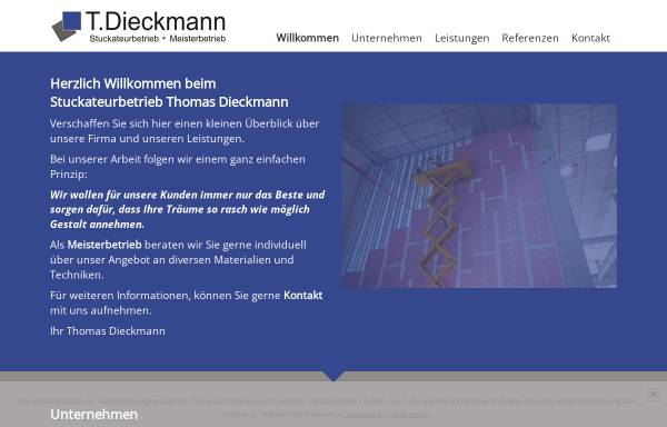 Vorschau von www.stuck-dieckmann.de, Stuckateurbetrieb Dieckmann