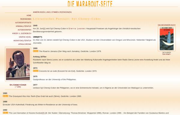 Vorschau von www.marabout.de, Syl Cheney-Coker