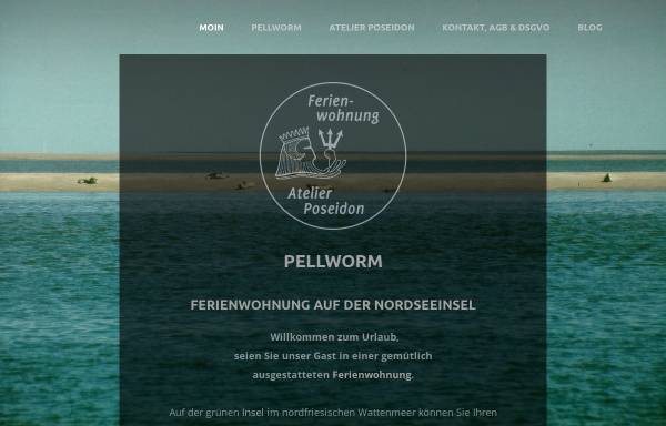 Vorschau von www.ferienwohnung-insel-pellworm.de, Ferienwohnung und Atelier Poseidon