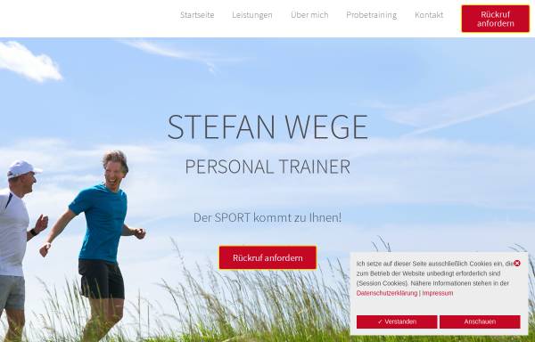 Vorschau von www.stefan-wege.de, Personal Trainer