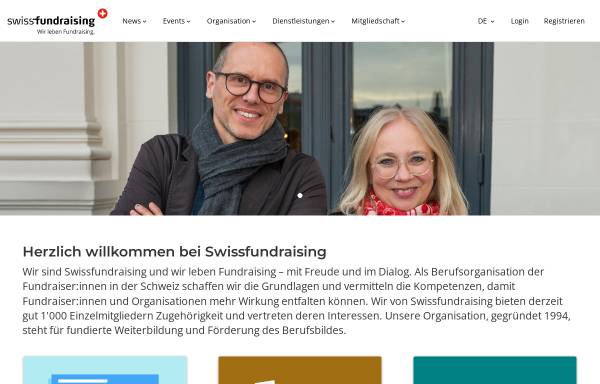 Vorschau von www.swissfundraising.org, Swissfundraising