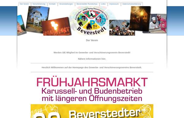 Vorschau von www.gewerbeverein-beverstedt.de, Gewerbe- und Verschönerungsverein Beverstedt